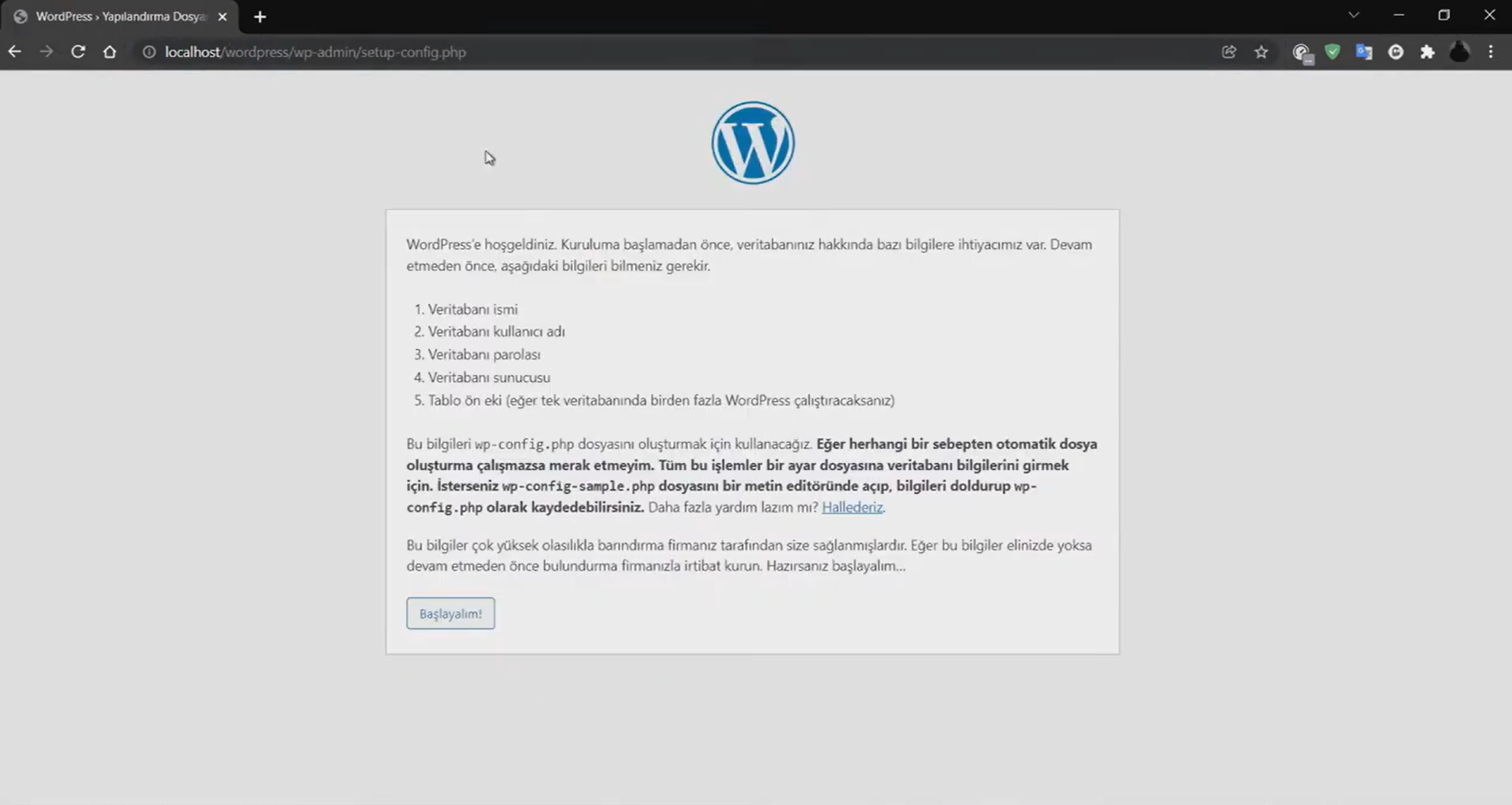 localhost/wordpress
